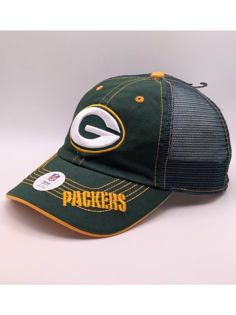 Green Bay Packers NFL Team Thick Stitch Cap Hat Snapback NEW NWT Green Football